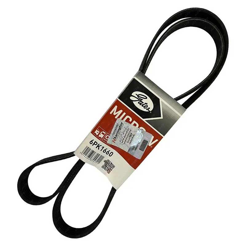 تسمه دینام پژو 405 سمند و پارس معمولی برند پاورگریپ اروپا با لیبل هرینگتون