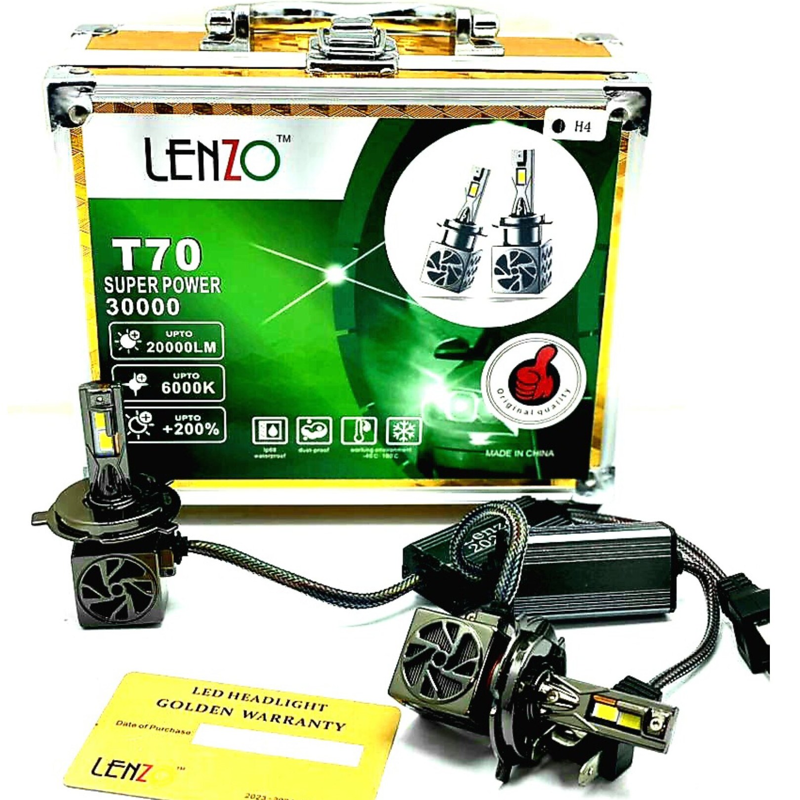 هدلایت رادیاتوری T70 لنزو (بدون ارور نصب میشه .حتی ماشینهایی با برق مولتی پلکس )